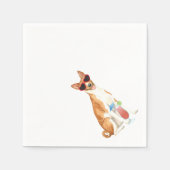 Summer Basenji Napkins Servet (Voorkant)