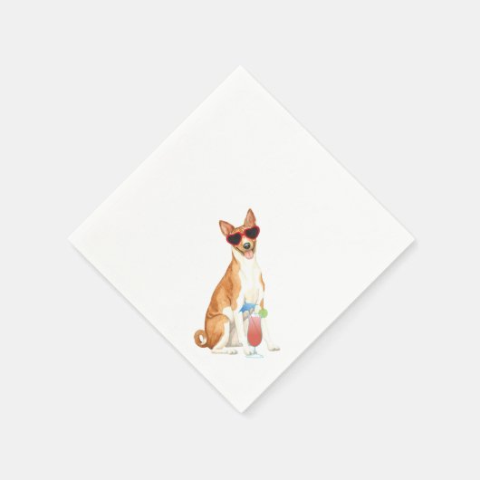 Summer Basenji Napkins Servet (Hoek)