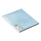 Summer Basenji Notitieblok (Schuin)