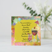 Summer Bash Invite Kaart (Staand voorkant)