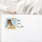 Summer Basset Hond Etiket (Insitu)