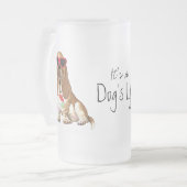 Summer Basset Hond Matglas Bierpul (Voorkant links)