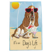 Summer Basset Hond Medium Cadeauzakje (Voorkant)