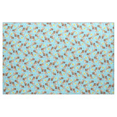 Summer Basset Hond Stof (Fat Quarter)