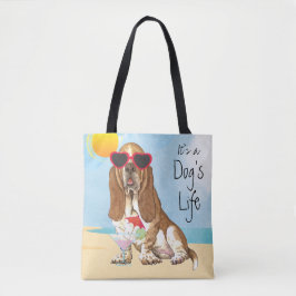 Summer Basset Hond Tote Bag
