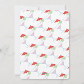 Summer Basset Hound Beach Party uitnodiging (Achterkant)