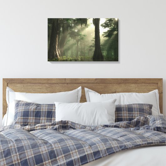 Summer Bayou Canvas Afdruk (Insitu (Slaapkamer))