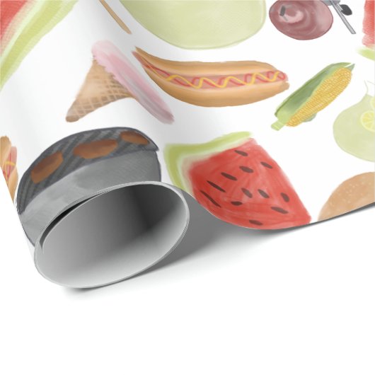 Summer BBQ Cadeaupapier (Rol Hoek)