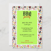 Summer BBQ Cookout Grilling Outdoor Party Invitati Kaart (Achterkant)