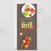 Summer BBQ Cookout Grilling Outdoorpartij Kaart (Voorkant)
