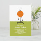 Summer BBQ Cookout Party Uitnodiging (Staand voorkant)