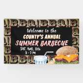 Summer BBQ Cookout Spandoek (Horizontaal)
