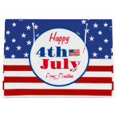 Summer BBQ Family Reunion 4 juli Custom Groot Cadeauzakje (Voorkant)