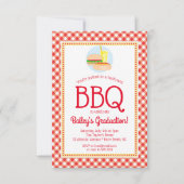 Summer BBQ Graduation Party Grilling Picnic Kaart (Voorkant)