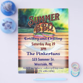 Summer BBQ Grilling and Chilling Flyer (Enkel)