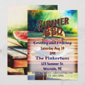 Summer BBQ Grilling and Chilling Kaart (Voorkant / Achterkant)