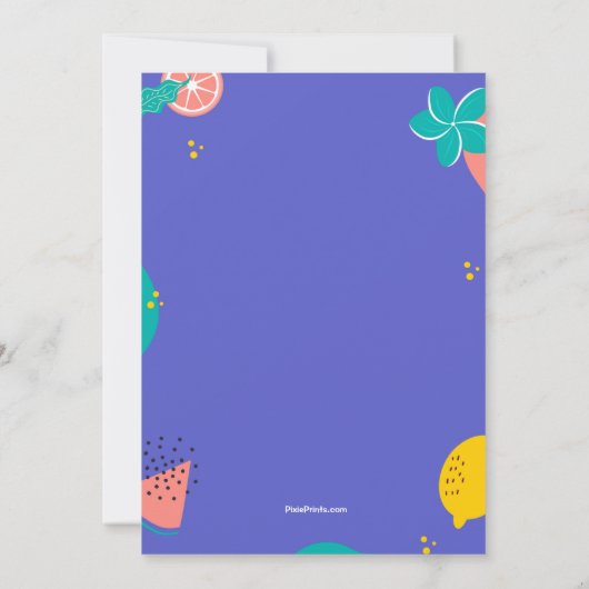 Summer BBQ Kaart (Achterkant)