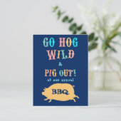 Summer BBQ Out Party Kaart (Staand voorkant)