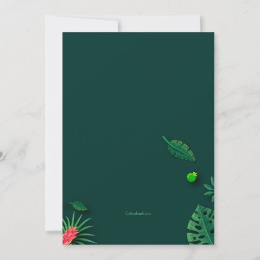 Summer BBQ Party Kaart (Achterkant)