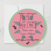 Summer BBQ Picnic Birthday  Kaart (Achterkant)