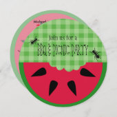 Summer BBQ Picnic Birthday  Kaart (Voorkant / Achterkant)