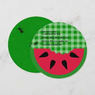 Summer BBQ Picnic Birthday  Kaart