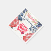 Summer BBQ Picnic - gepersonaliseerd papier Servet (Hoek)