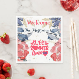 Summer BBQ Picnic - gepersonaliseerd papier Servet