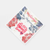 Summer BBQ Picnic - gepersonaliseerd papier Servet (Hoek)