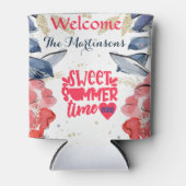 Summer BBQ Picnic Personalized Square Blikjeskoeler (Voorkant)