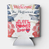 Summer BBQ Picnic Personalized Square Blikjeskoeler (Achterkant)