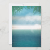 Summer BBQ / SWIMMING / MUSIC Party Invitation Kaart (Achterkant)