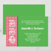 Summer BBQ Uitnodiging (Voorkant / Achterkant)