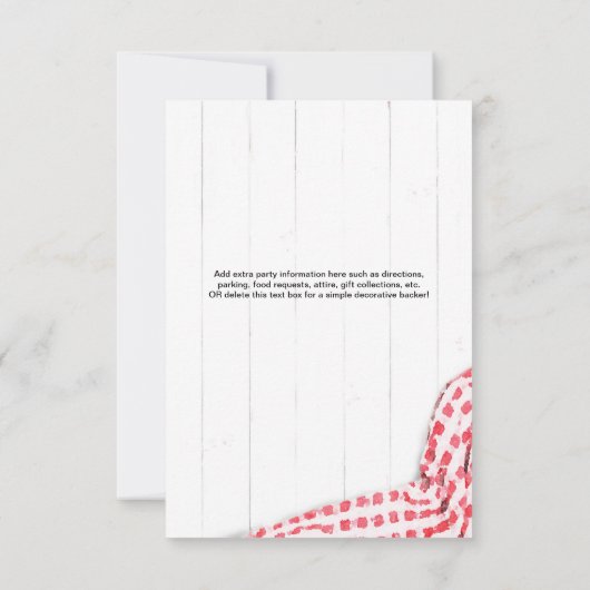 Summer BBQ Uitnodiging (Achterkant)