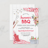Summer BBQ Uitnodiging (Voorkant / Achterkant)