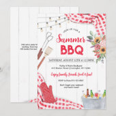 Summer BBQ Uitnodiging (Voorkant / Achterkant)