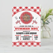 Summer BBQ Uitnodiging (Staand voorkant)