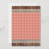 Summer BBQ Woman Birthday Party Invitation Kaart (Achterkant)