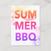 SUMMER BBQ zomerbloem Informatiekaartje (Voorkant)