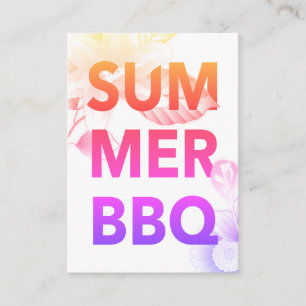 SUMMER BBQ zomerbloem Informatiekaartje