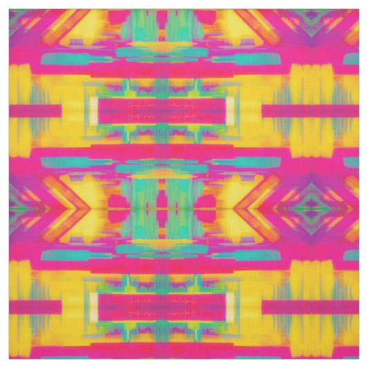 Summer Beach Abstract Fabric Stof (Swatch)
