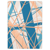 Summer Beach Abstracte geometrische lijnen klembor Klembord (Achterkant)