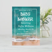 Summer Beach baby shower Kaart (Staand voorkant)
