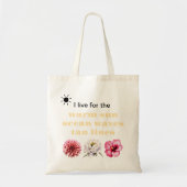 Summer Beach Bag with Flowers and Sun Tote Bag (Voorkant)