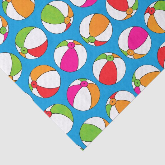 Summer Beach Balls Tissuepapier (Detail)