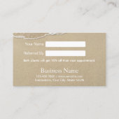 Summer Beach Beauty & Salon Reference Kaart (Achterkant)