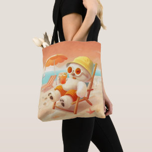 Summer Beach Beer Tote Bag
