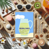 Summer Beach Birthday Party Invitation Kaart