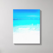 Summer Beach Blue Ocean Canvas Afdruk (Voorkant)