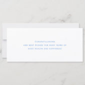 Summer Beach Blue White Happy Retirement Kaart (Achterkant)